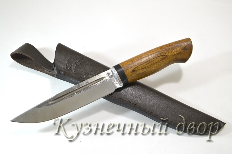 Нож  "Таран" сталь -Х12МФ кованая, рукоять- зебрано.