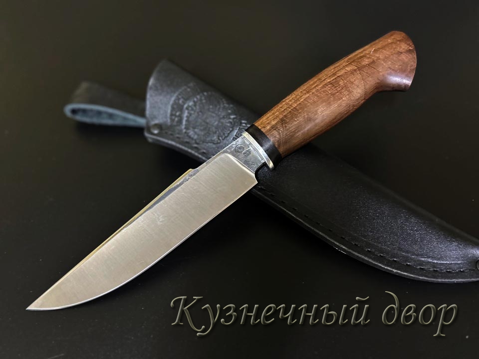 Нож  "Беркут" сталь -Х12МФ кованая, рукоять- коричневый граб. 