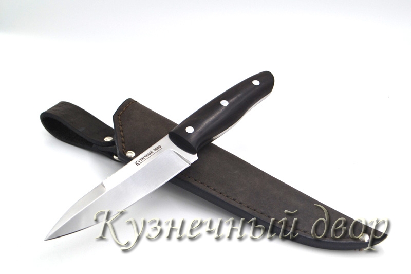   Нож "Касатка" цельнометаллический, сталь- D2, рукоять-черный граб.  