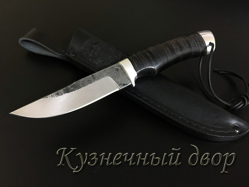 Нож "Овод"  сталь-40Х10С2М, рукоять-дюраль, наборная кожа.
