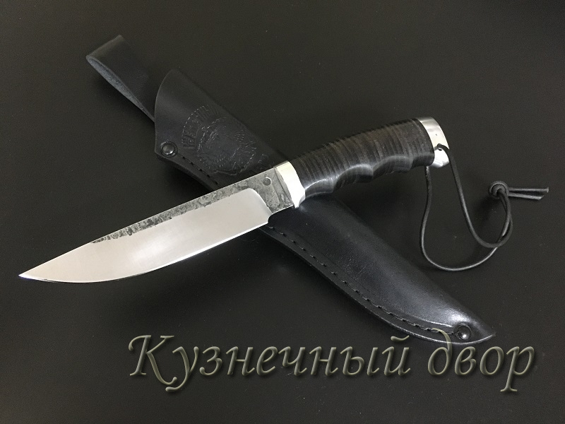 Нож "Тайга" сталь-40Х10С2М, рукоять-дюраль, наборная кожа. 