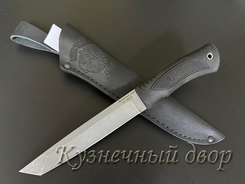 Нож "Танто" сталь-95Х18 кованая, рукоять- термоэластопласт.