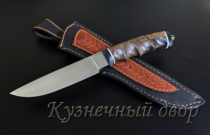 Нож "Тайга", сталь-ELMAX, рукоять-кап березовый.
