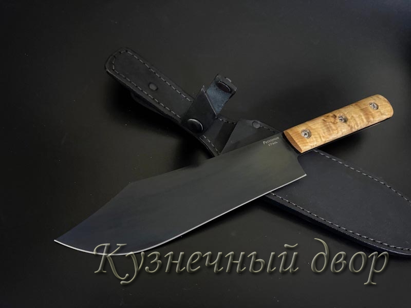 Нож Косарь "Бабий топор"  цельнометаллический,  сталь-рессорная.