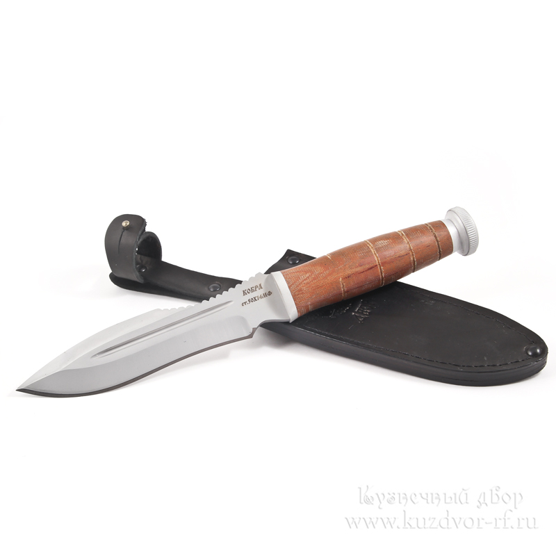 Нож "Кобра" сталь-50Х14МФ, рукоять-текстолит