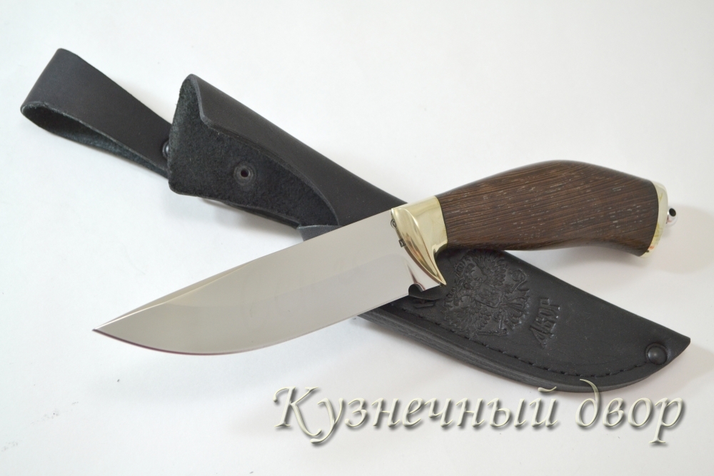Нож "Зенит" кованый  сталь- Х12МФ, рукоять- мельхиор, венге.