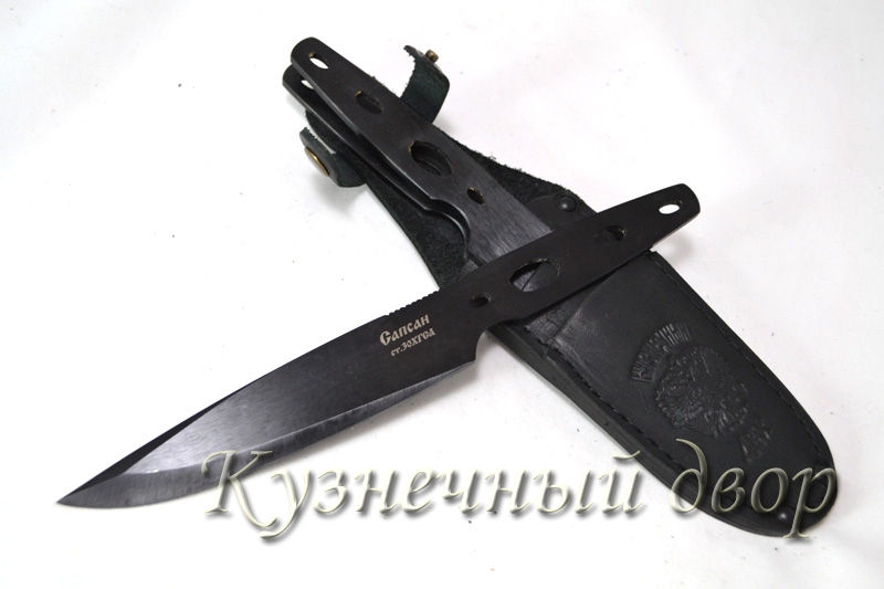 Нож "Сапсан" в комплекте с оксидированным покрытием 
