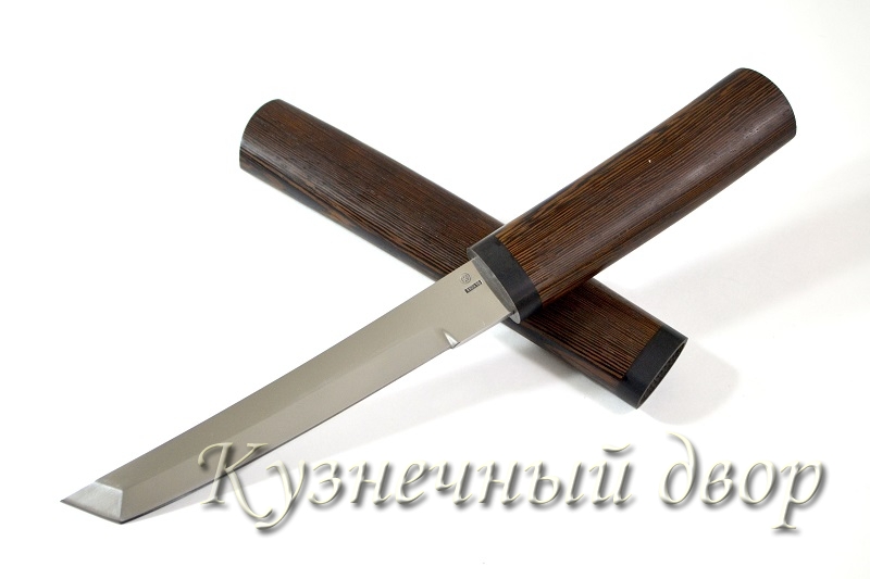 Нож "Танто" 110Х18 с деревянными ножнами.